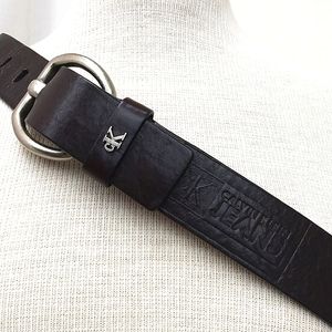 Italian Saddle Leather Calvin Klein Jeans Belt